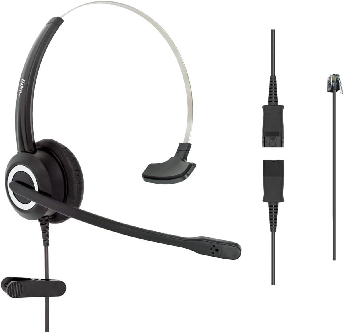 HD Voice Monauraal Kantoorheadset voor IP Telefoons (MITEL, Nortel, NEC, Polycom)