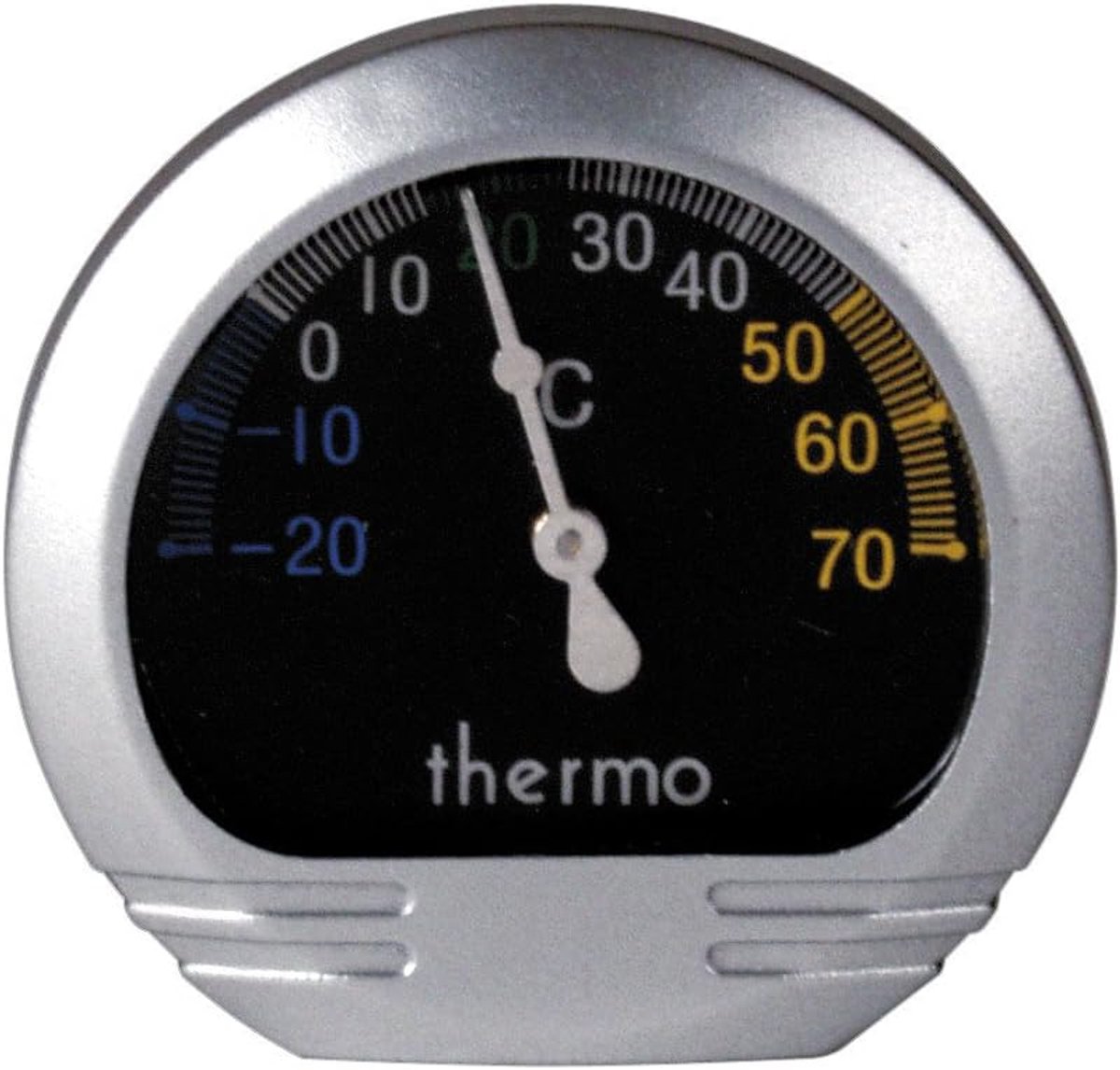 Auto Thermometer - Interieur Meter - Temperatuur Meten - Hoge Nauwkeurigheid - 13.8 x 9.4 cm - Zilver