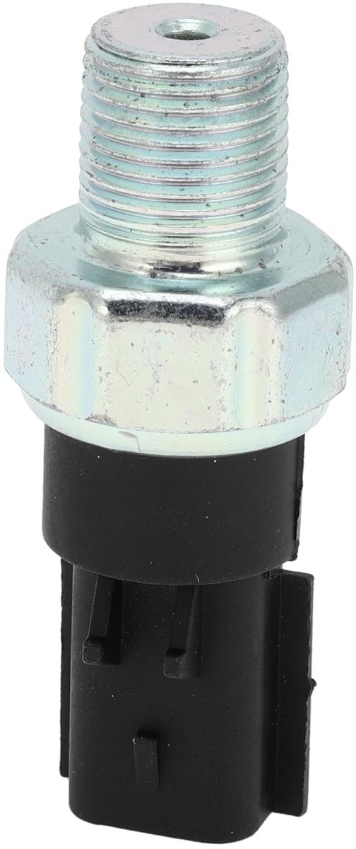 Oliedruksensor Schakelaar - Oliedruk Meter - Auto Controle - Directe Vervanging - 1 Pin - Zwart Zilver
