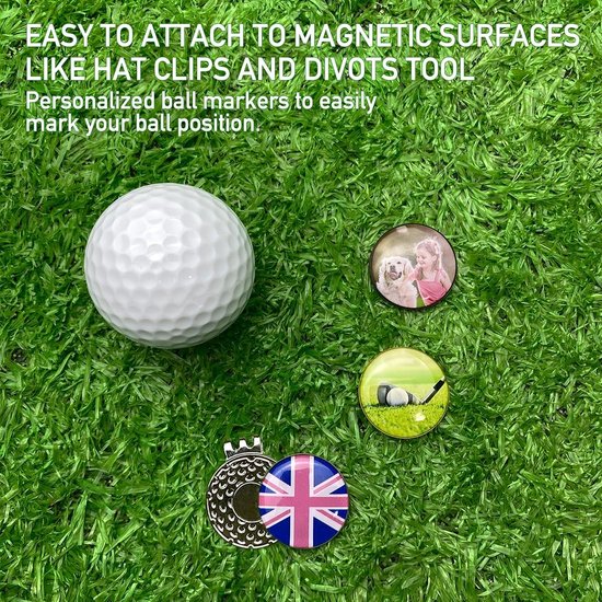 Golf Divot Reparatie Tool met Magnetische Ball Marker - Inclusief Pop-up Knop — afbeelding 4