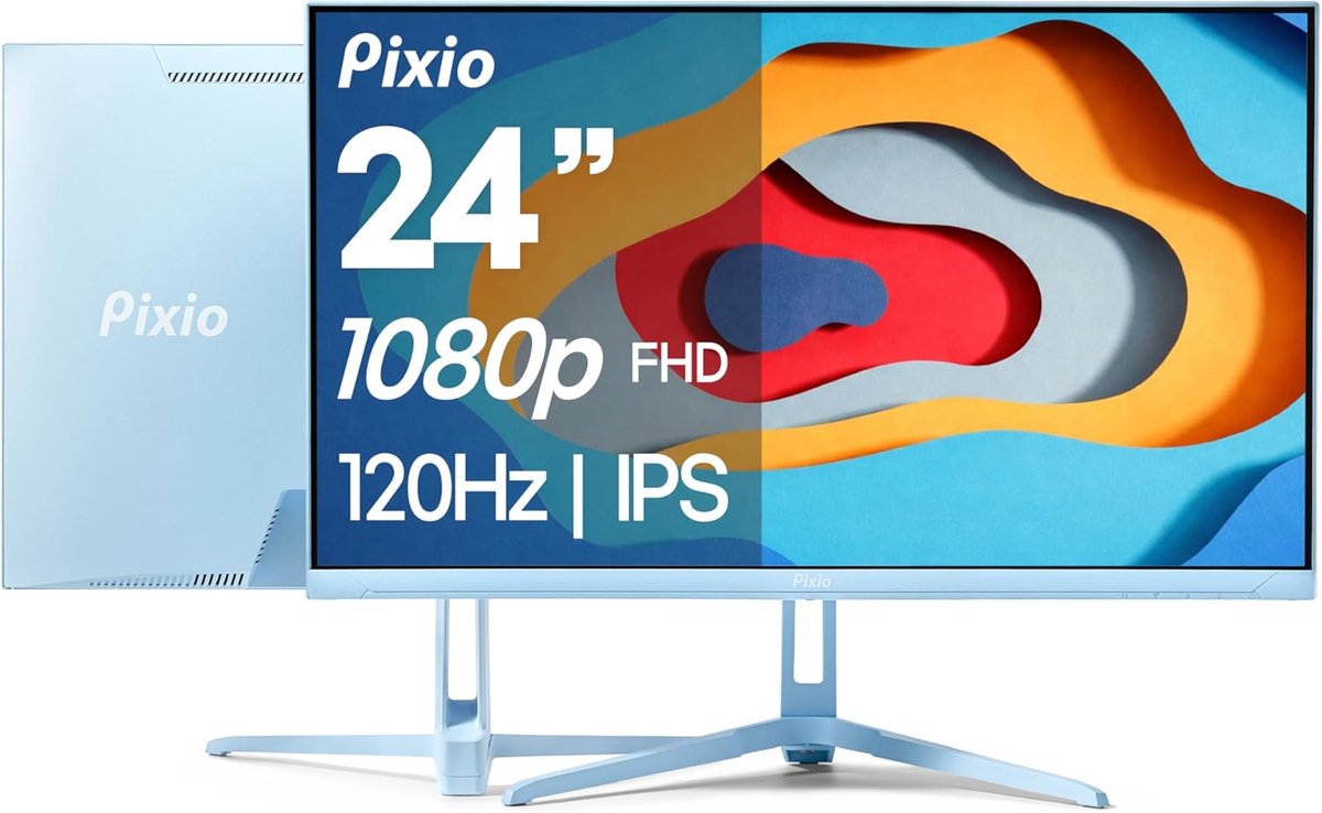 Gaming Monitor - Snelle Beeldweergave - Intensief Gamers - Adaptieve Synchronisatie - 24 Inch FHD - Blauw