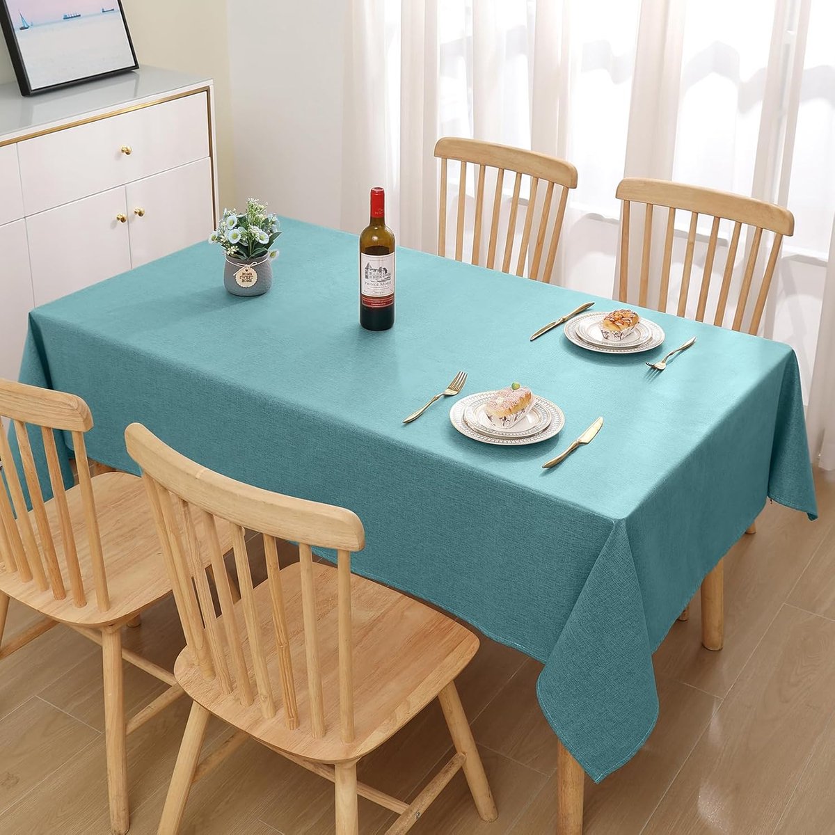Waterafstotend Tafelkleed met Linnenlook voor Binnen en Buiten - Vlekbestendig