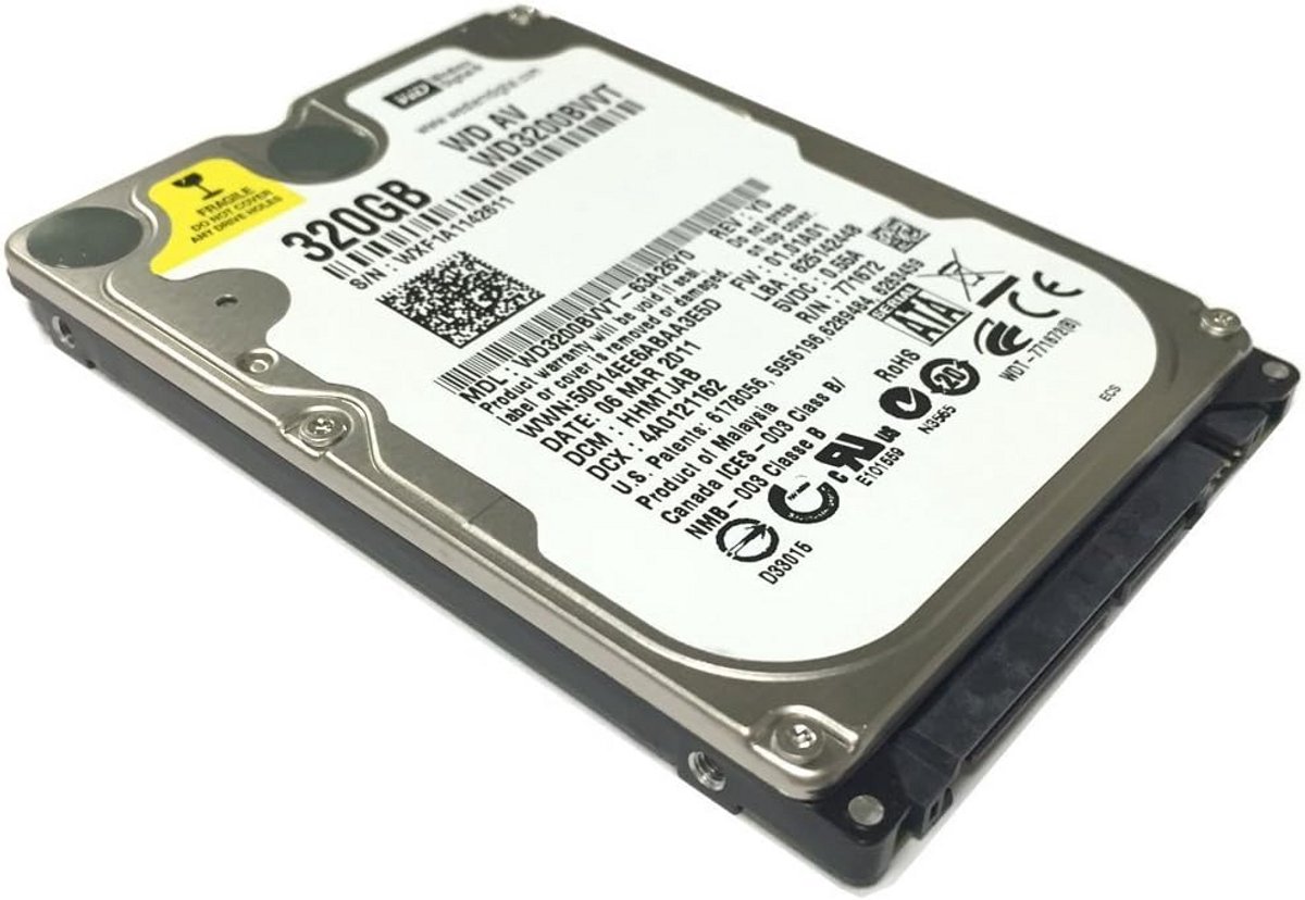 Interne Harde Schijf 2,5 inch 320GB SATA - 5400 RPM - 2.5" Laptop HDD