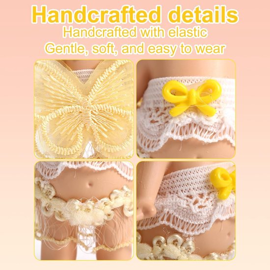 4 Sets Poppenkleding 7.5cm Setjes met Tops en Rokken voor Display van Merkloos — afbeelding 3