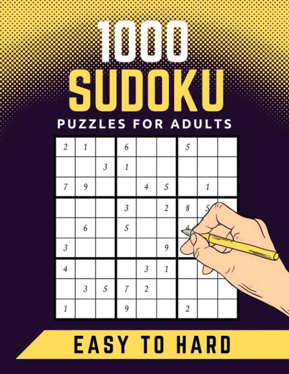 Sudoku Puzzels - Hersenkrakers - Mentale Uitdaging - 1000 Unieke Puzzels - 21.6 x 27.9 cm