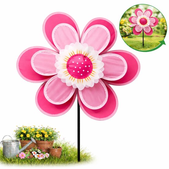 OFFSCH Retro Papieren Windmolen – 3 Stuks – Draagbare Windspinner – Voor Feestdecoratie, Tuin & Fotografie – Chocoladekleur – 15x10x0,1 Cm