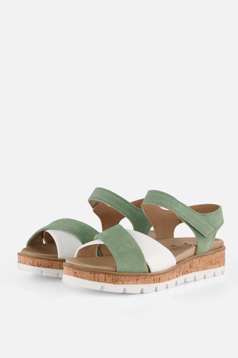 Feyn Sandalen groen Leer - Maat 39