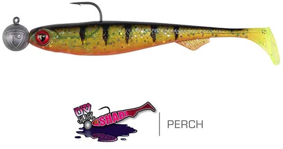 Fox Rage Loaded Slick Shad 9cm - Kleur : UV Perch