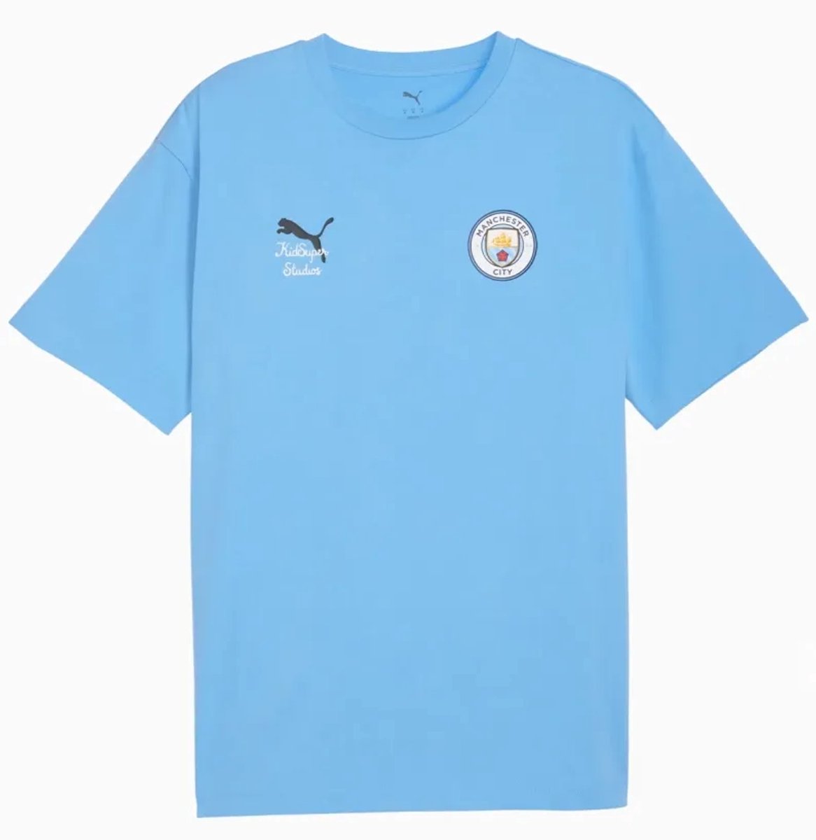 Jersey Puma Man City Heren Mcfc Lw Ks Grafisch T-shirt Team Lichtblauw Mix Multicolor