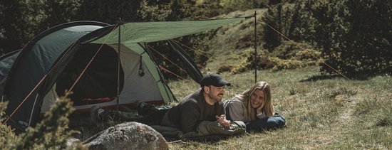 Easy Camp Pasvik 4 Tent 4 Persoons Lichtgewicht Tunnentent Aluminium stokken Groen van Merkloos — afbeelding 3