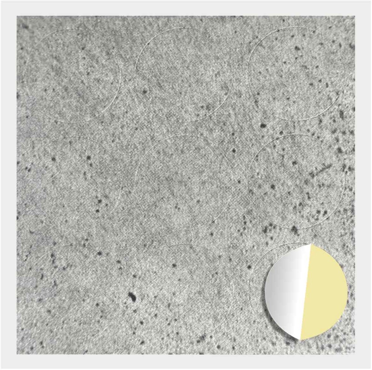 vidaXL - Zelfklevende - schroefcover - 12 - pcs - Beton - Grijs - Ø - 20 - x - 0,5 - mm