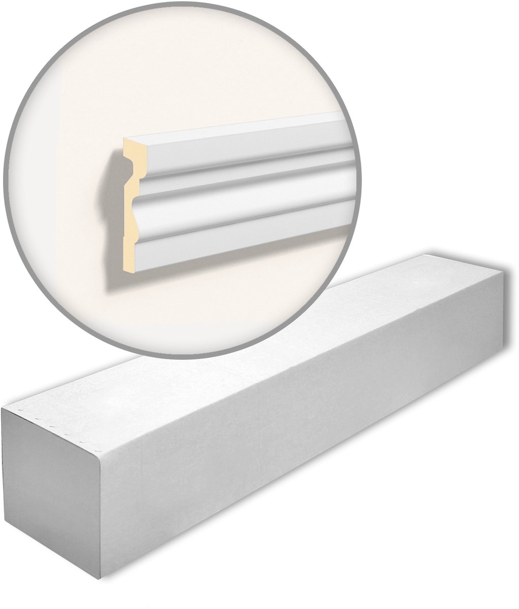 NMC MA11-box DOMOSTYL Noel Marquet 1 doos 5 stukken Deuromlijsting Gevel profiel modern design wit | 10 m