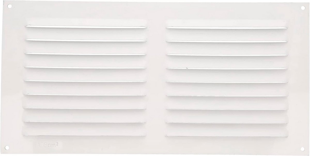 Rechthoekig Aluminium Ventilatierooster voor Plafond - Ideaal voor Keuken en Badkamer (150 x 300 mm) - Wit