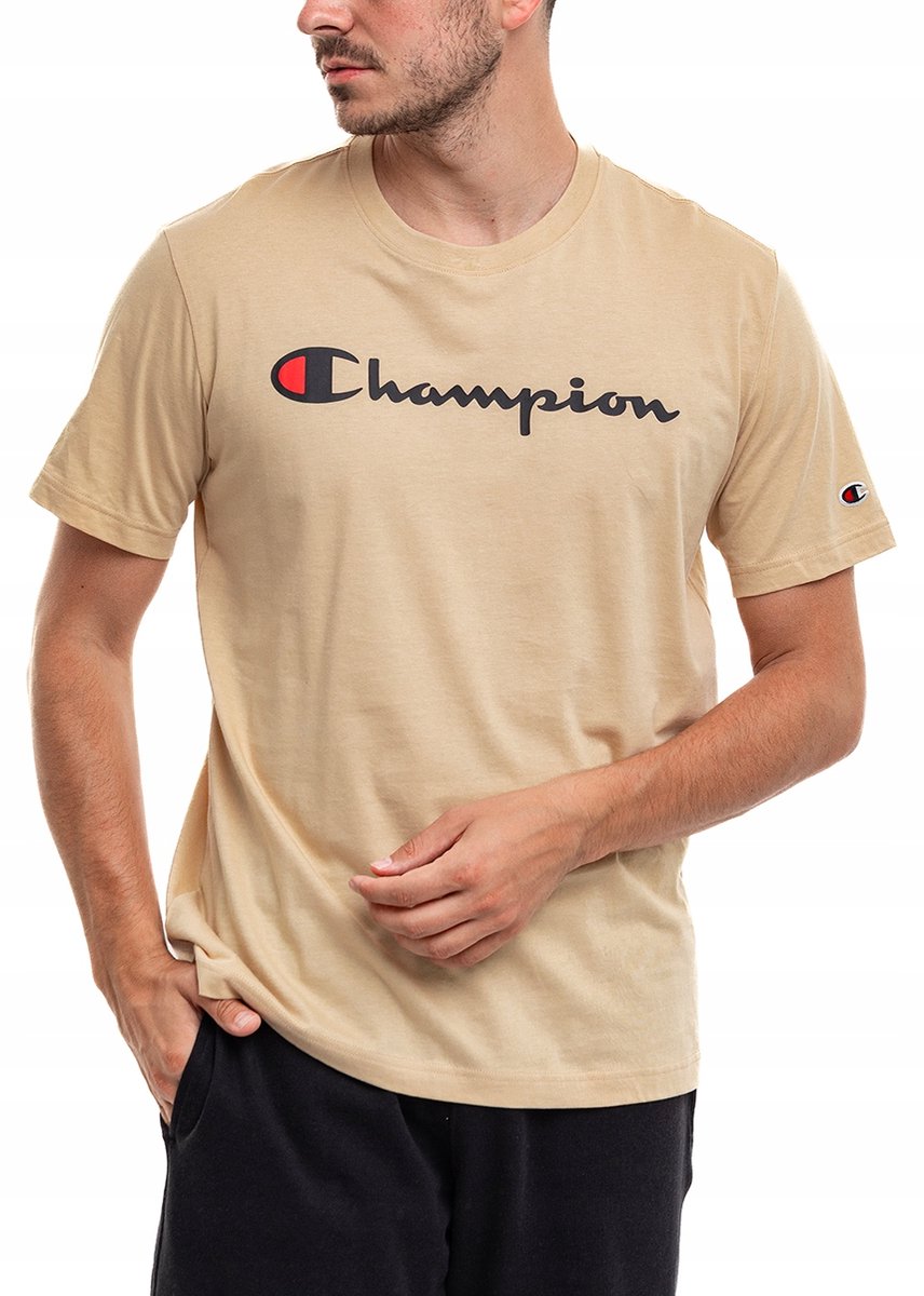 Champion Sportshirt Heren - Beige - Katoen