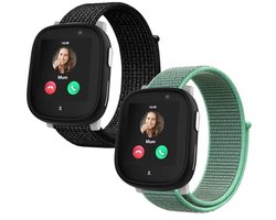 2 Verstelbare Nylon Armbanden voor Kinderen - Compatibel met Slimme Horloges