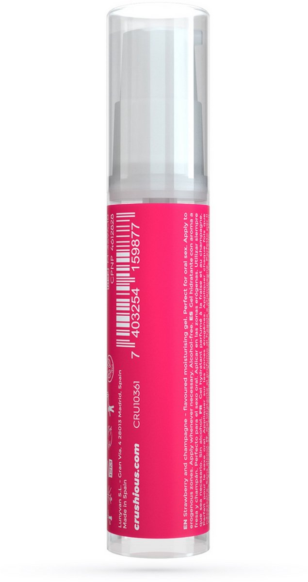 Crushious - Steal My Kisses - Glijmiddel - Aardbeien Champagne Smaak - 0,3 fl oz / 10 ml