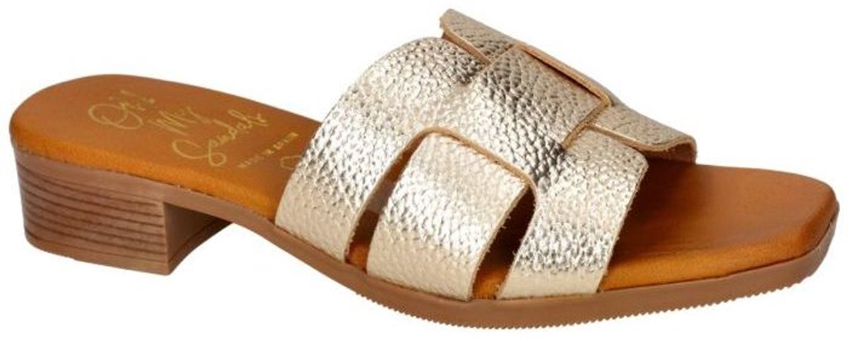 Oh! My Sandals -Dames - goud - slippers & muiltjes - maat 36