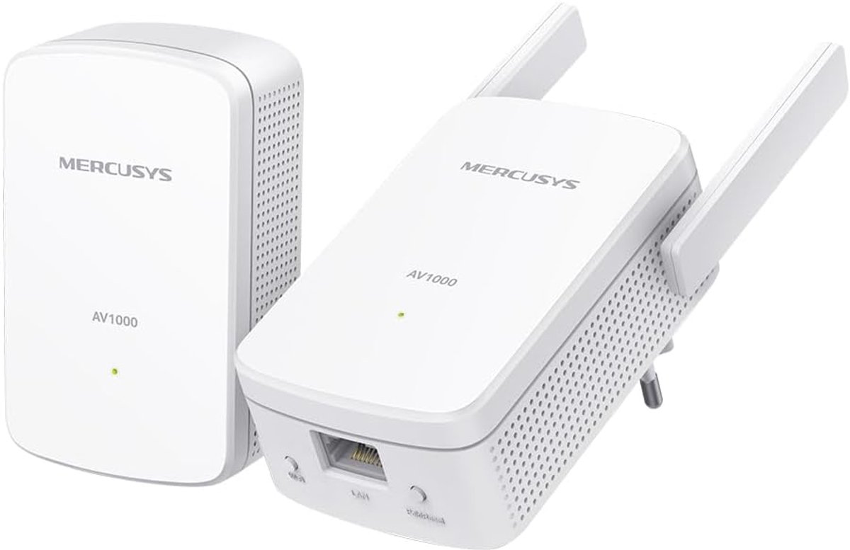 Powerline Kit - Netwerk Extender - Internet Verbinding - Tot 1000 Mbps Snelheid - Gigabit LAN - Wit