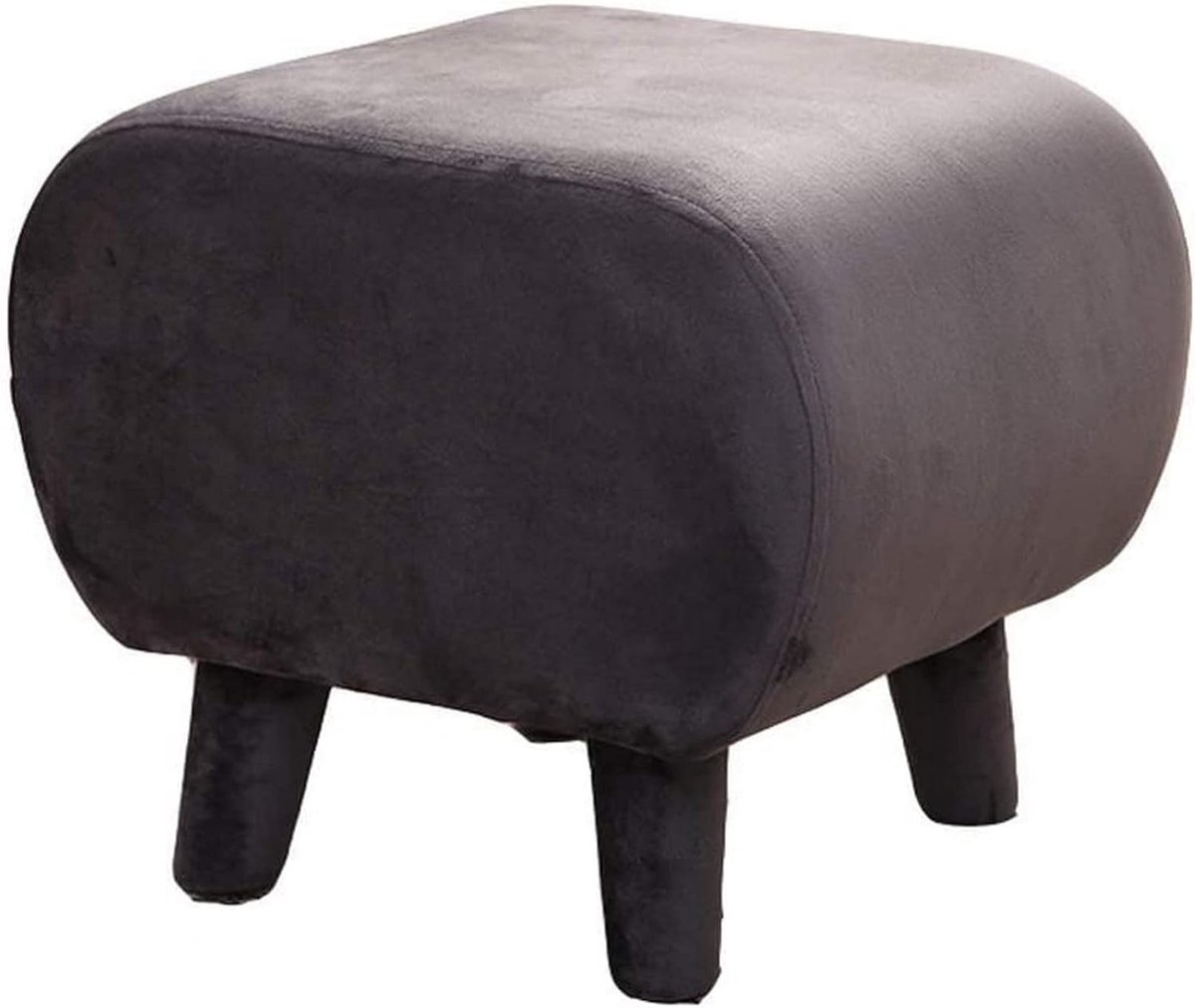 Voetbank Kruk - Poef Ottomaan - Ontspanning Thuis - Stoffen Bekleding - 33x40x33cm - Kleur B