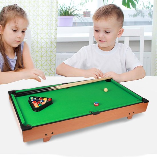 Biljarttafel Kinderen - Pooltafel Spel - Thuisfeest Entertainment - Verstelbare Hoogte - 81 x 40 x 15 cm — afbeelding 3