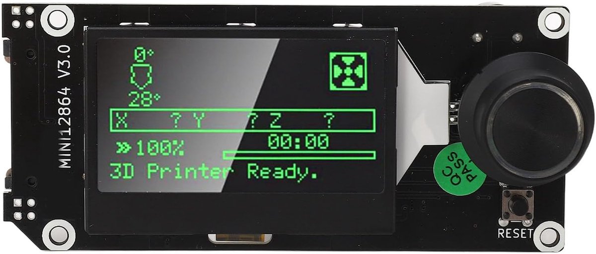LCD Grafisch Display - Slimme Controller - 3D Printer - RGB Verlichting - 18 x 9 x 7 cm