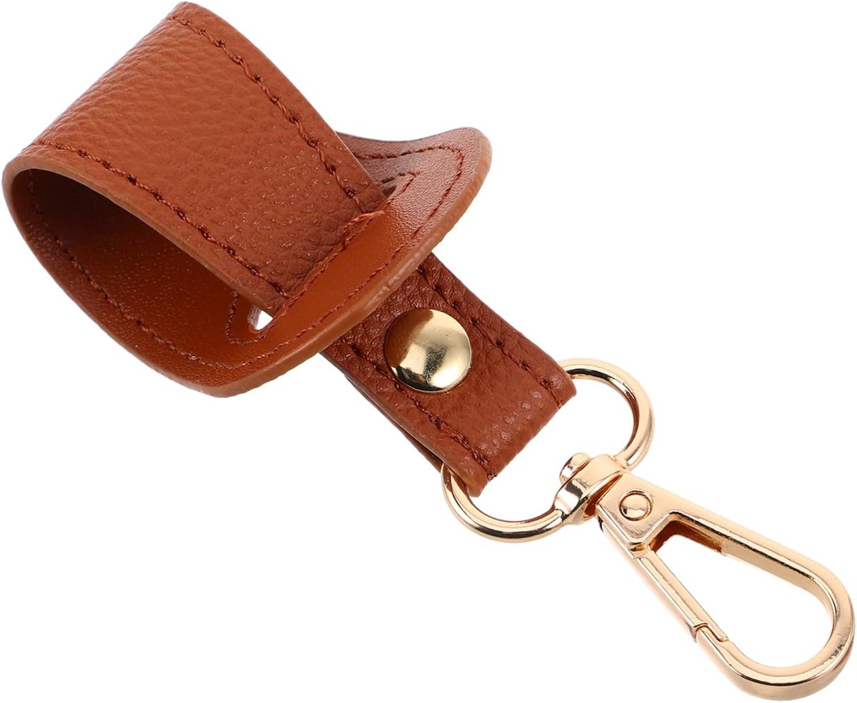 Draagbare Hoedenclip - Reis Accessoire - Tas Bevestiging - PU Constructie - 18 cm Lengte - Bruin