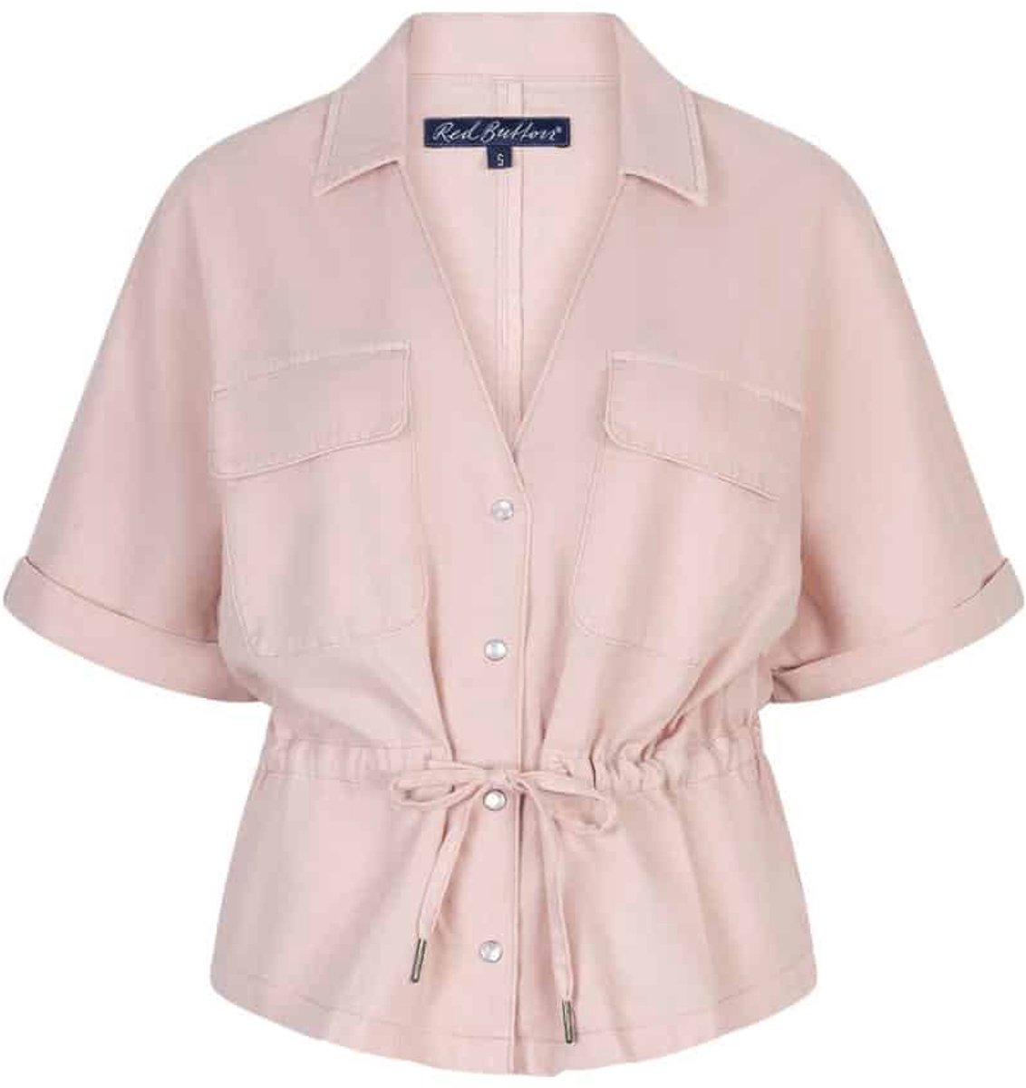 Red Button blouse SRB4909 maat L