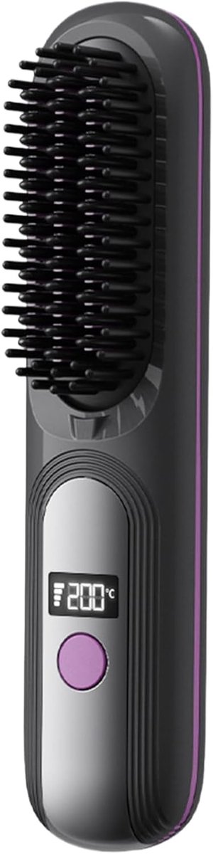 Stijltang Borstel - Haar Styler - Snel Haar Stylen - Draadloos & Oplaadbaar - 23.5x9x5.5 cm