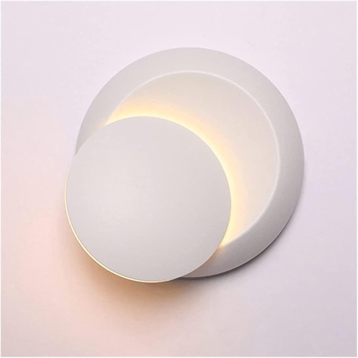 Moderne Wandlamp - Nachtkastje Verlichting - Leeslicht Binnen - Roterende Metalen Armatuur - 1000 Gram - Zwart