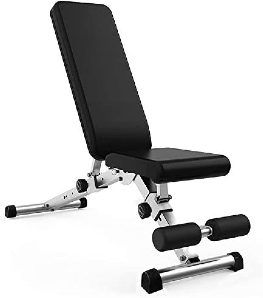 Verstelbare Halterbank - Trainingsbank Fitness - Thuis Krachttraining - Opvouwbaar Ontwerp - 132x46x113cm