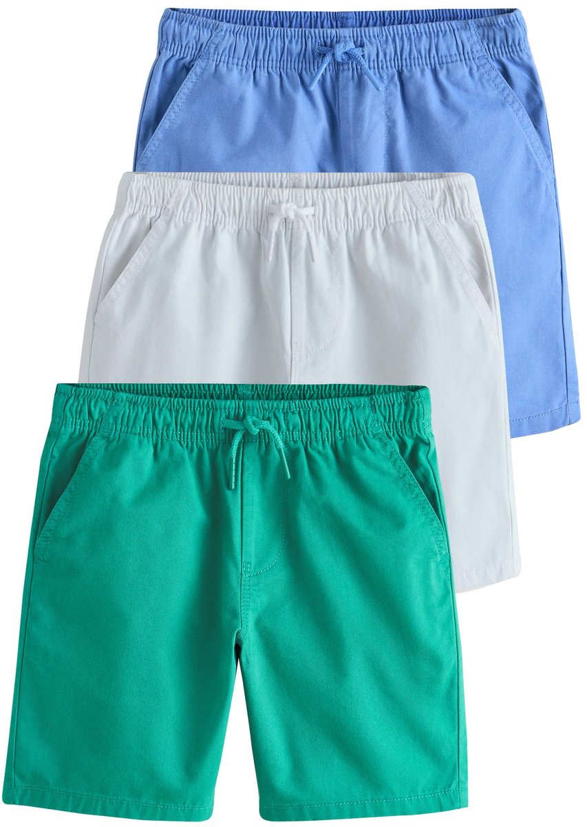 Next - Jongens - Set van 3 shorts - Blauw