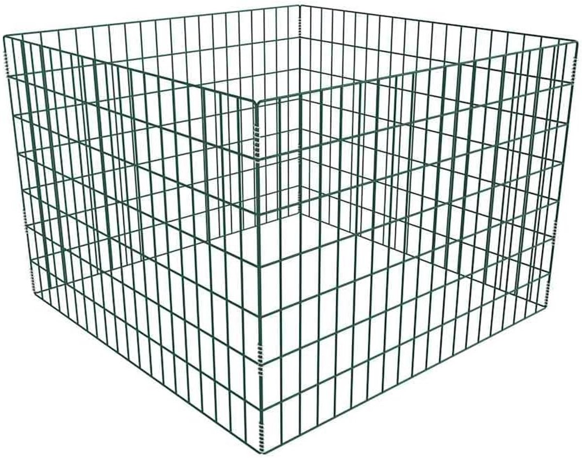 Compostbak Vierkant - Compost Frame - Tuinafval Verwerken - Roestbestendig Gepoeedercoat - 100x100x70 cm