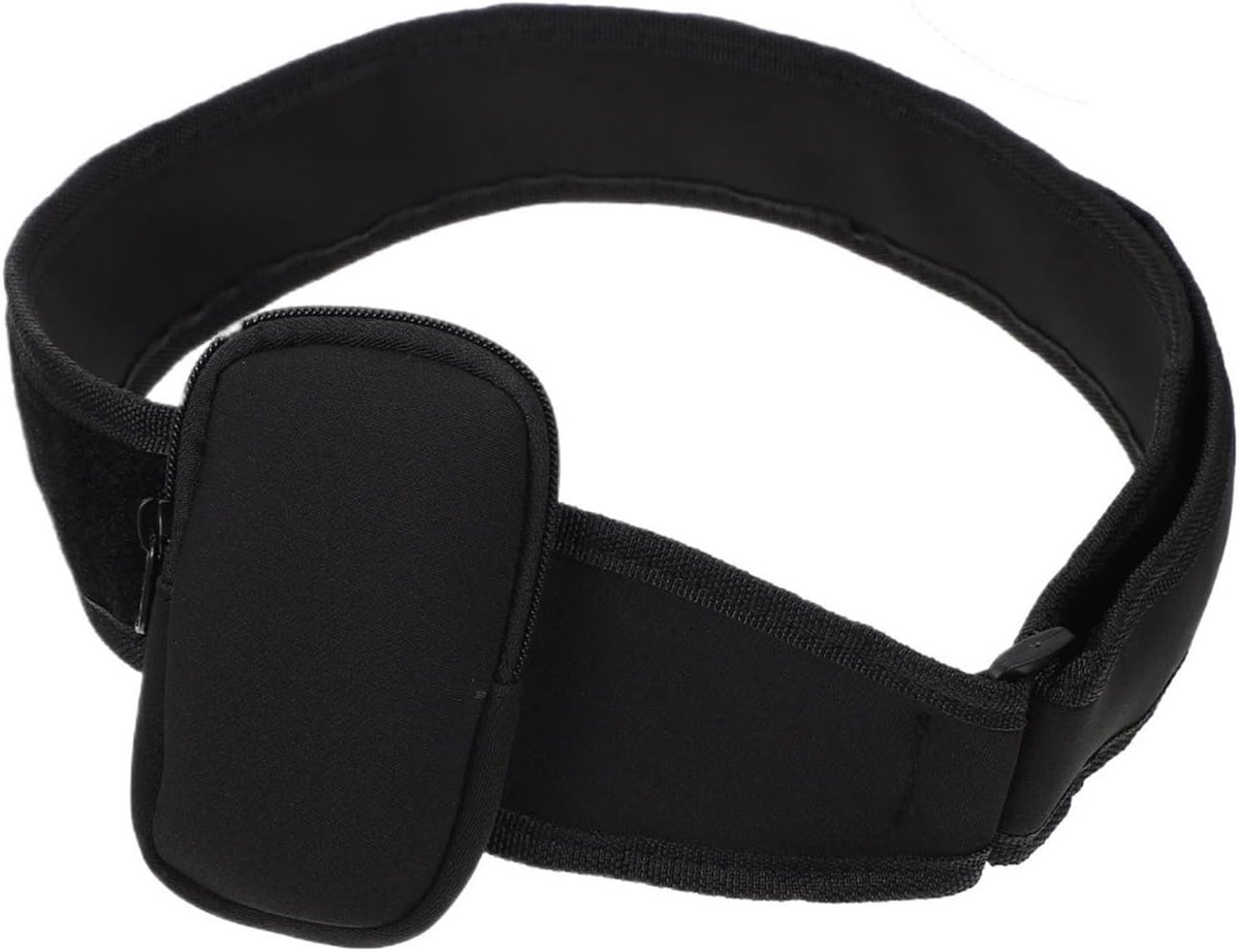 Microfoon Houder - Zender Riem - Sport Training - Verstelbare Pasvorm - 115cm Lengte - Zwart