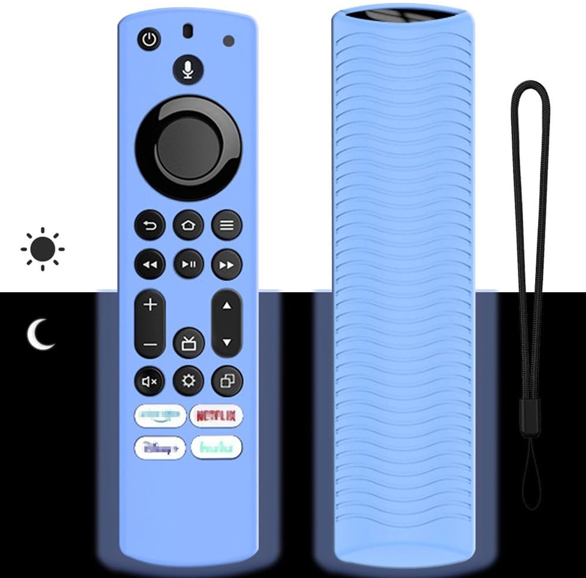 Allecto - Afstandsbediening Hoesje - Beschermhoes - Anti-Slip Siliconen - Lichtgevend - Afstandsbediening Cover - TV Accessoires - Geschikt voor To...