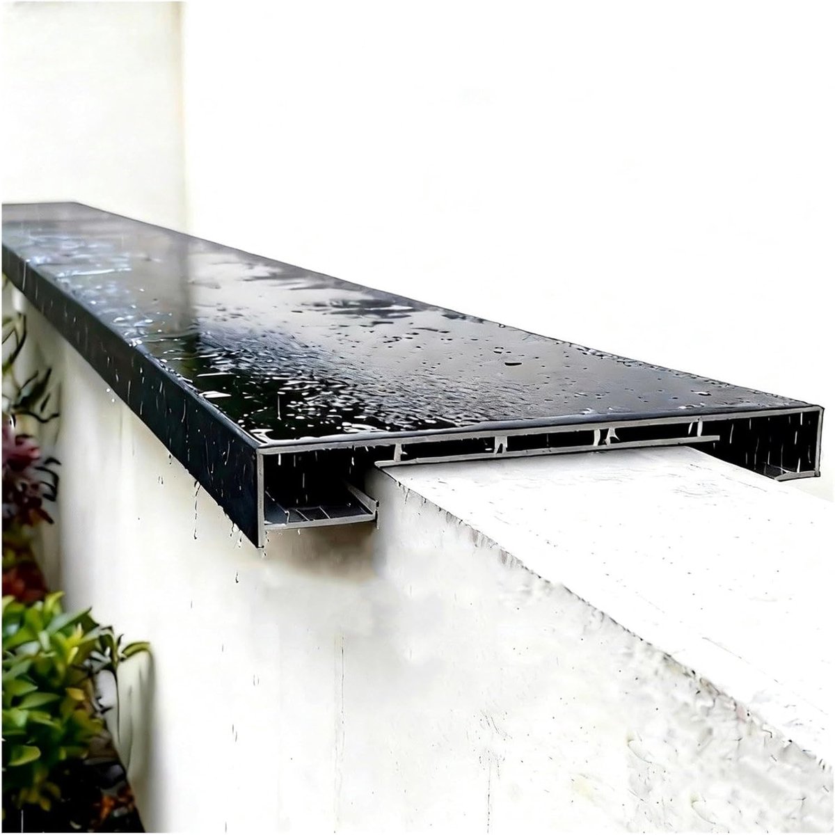 Regenwater Afvoer - Dakgoot Bescherming - Muur Dak Bescherming - Weerbestendig Aluminium - 30x90cm
