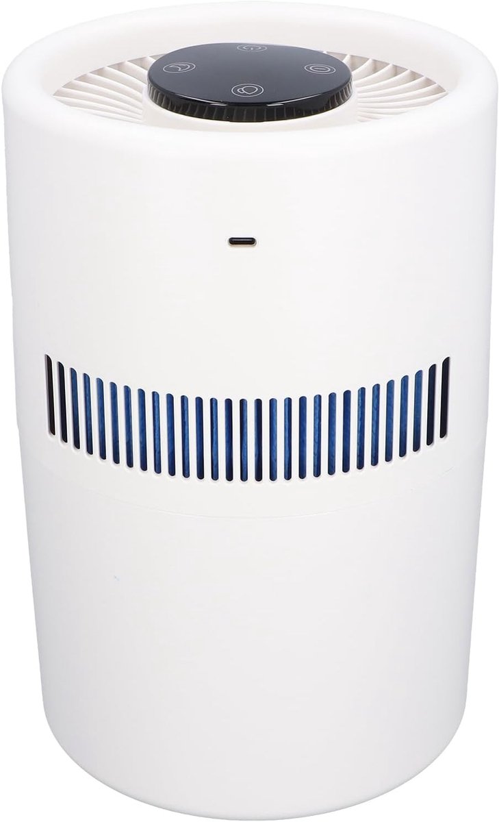 Desktop Luchtreiniger - Luchtbevochtiger - Slaapkamer Kantoor - Grote Tank Capaciteit - 31cm Hoog - Wit