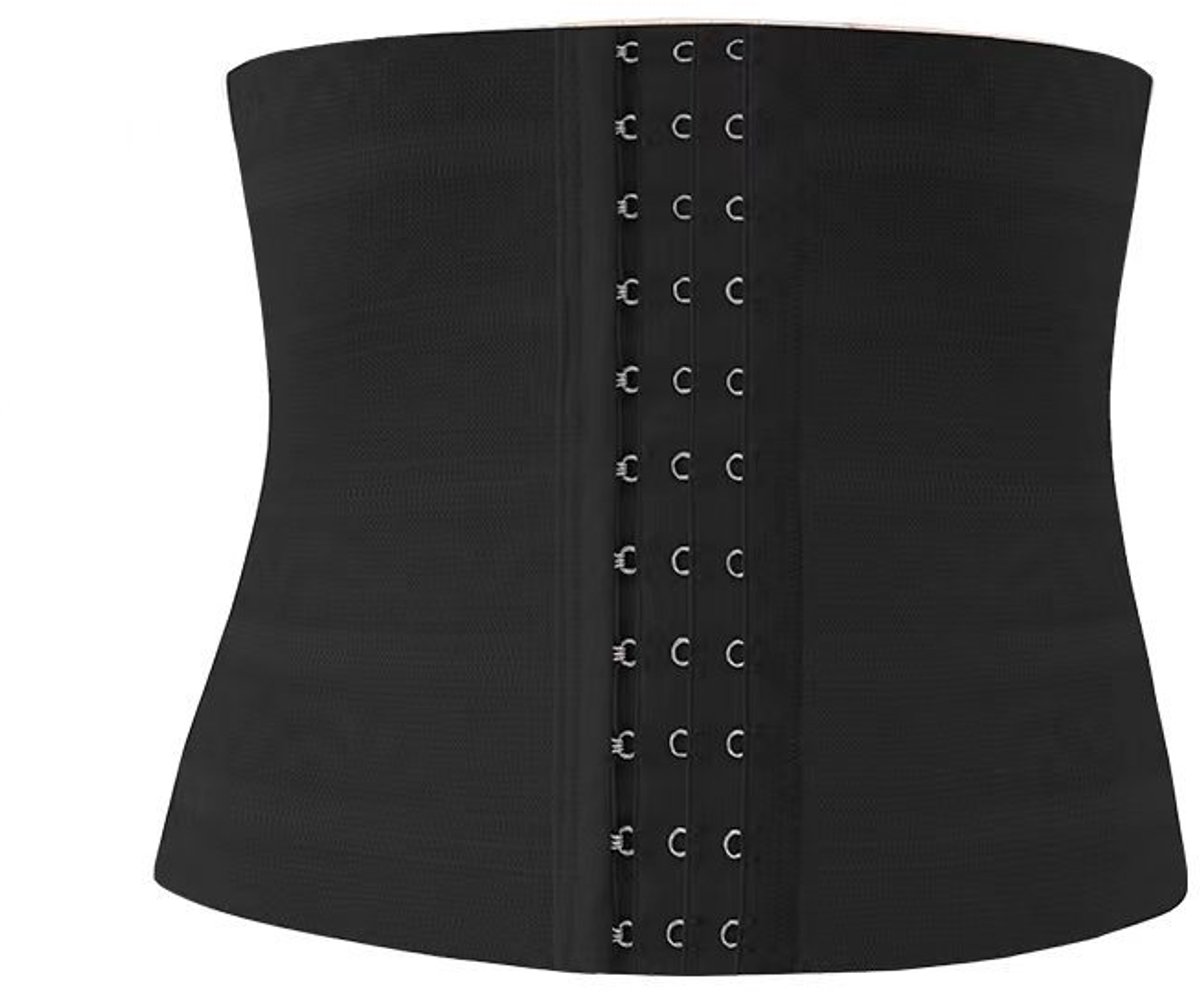 Zweetbevorderende buikband — Unisex sporttailletrimmer en -afslanker-L