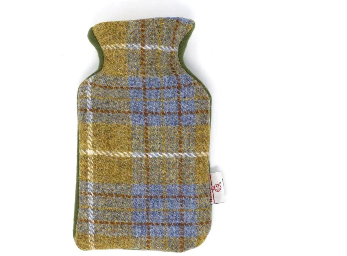 Kruik Mosterd Blauw - 500 ml - Harris tweed - Handgemaakt in Schotland - Caroline Wolfe Murray