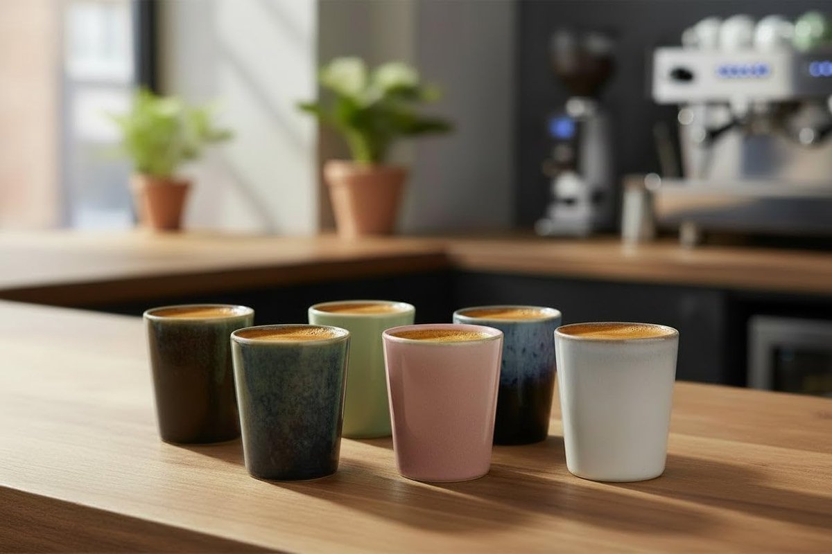 Espressokopjes - Koffiekopjes - Koffie Momenten - Set van 6 - 60 ml