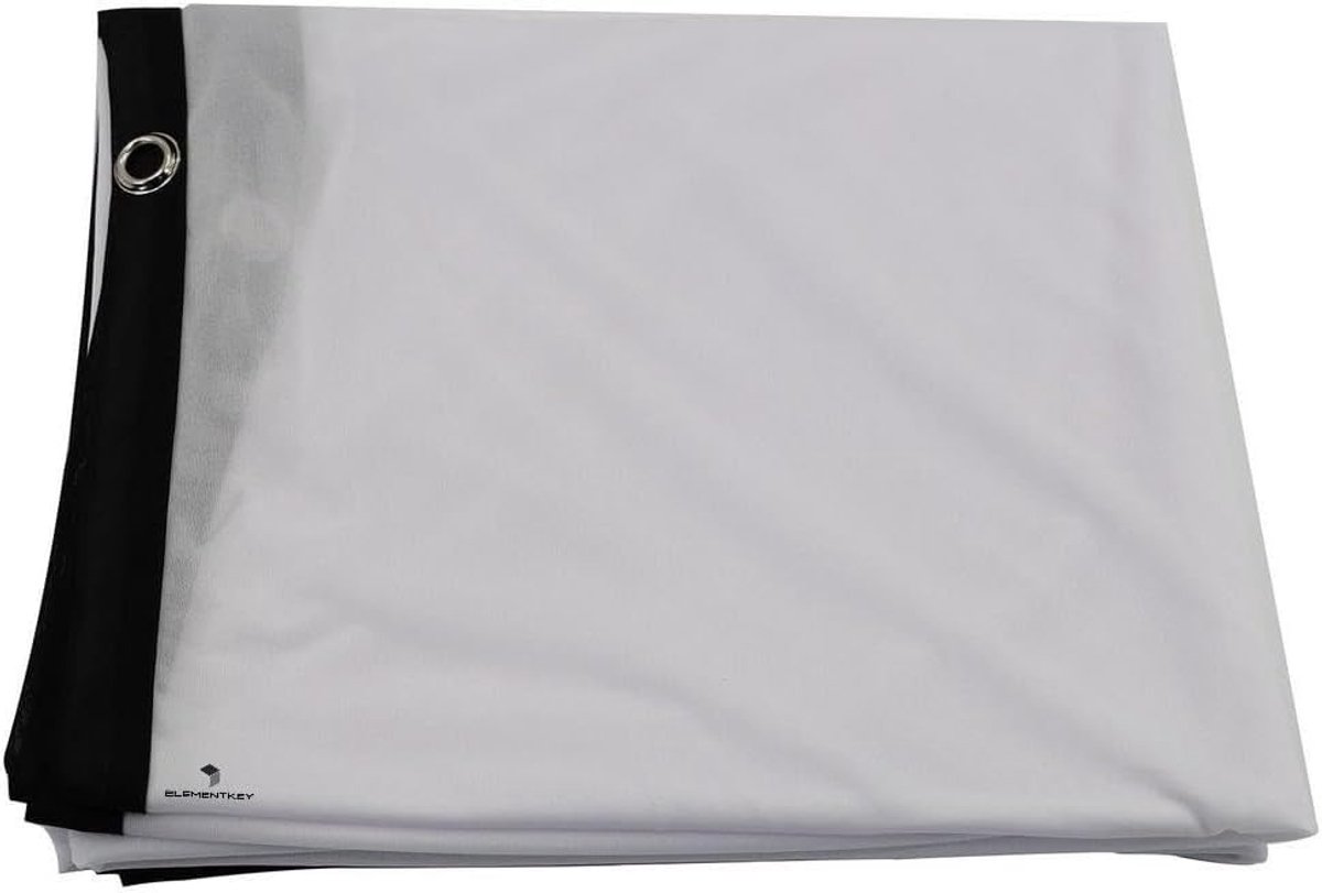 Projectiescherm 100 inch - HD projectiedoek - Thuisbioscoop Filmavond - Kreukvrij Materiaal - 221x115 cm - Wit