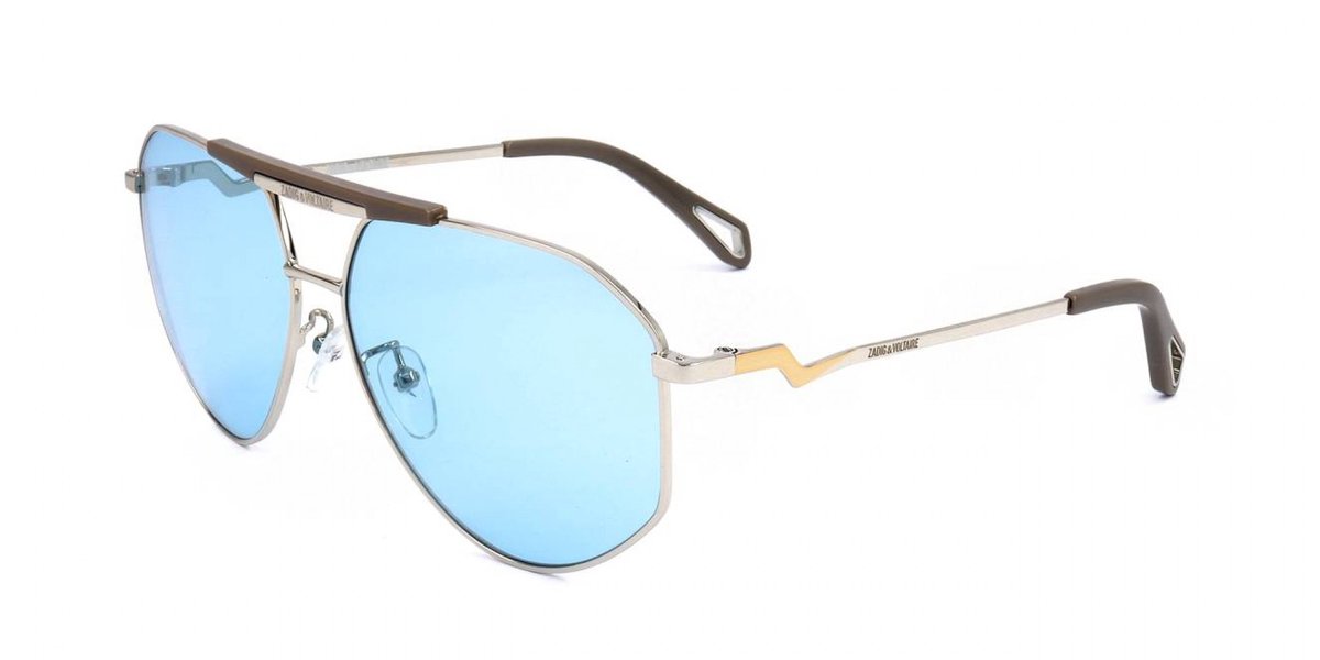 Zadig & Voltaire SZV279 Total shiny palladium 60/13/140 UNISEX Zonnebrillen