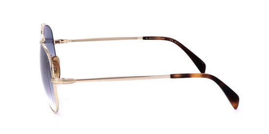 David Beckham Zonnebril 7004/s Cat. 3 Rond Staal Goud/blauw van David Beckham — afbeelding 3