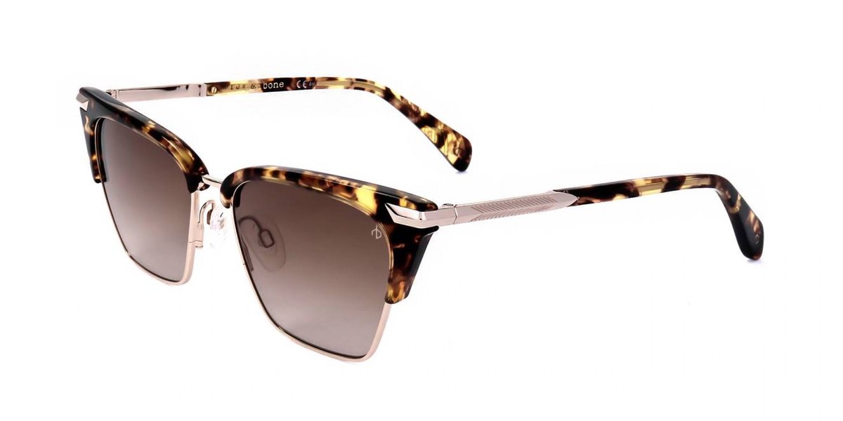 Rag & Bone RNB1053/S Beige havana 53/16/140 WOMAN Zonnebrillen
