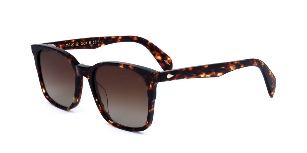 Rag & Bone RNB5016/S Havana 2 52/19/150 MAN Zonnebrillen