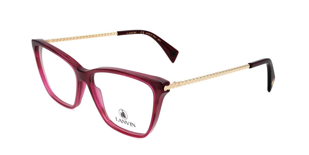 Lanvin LNV2605 Striped red 56/14/140 WOMAN Brilmonturen