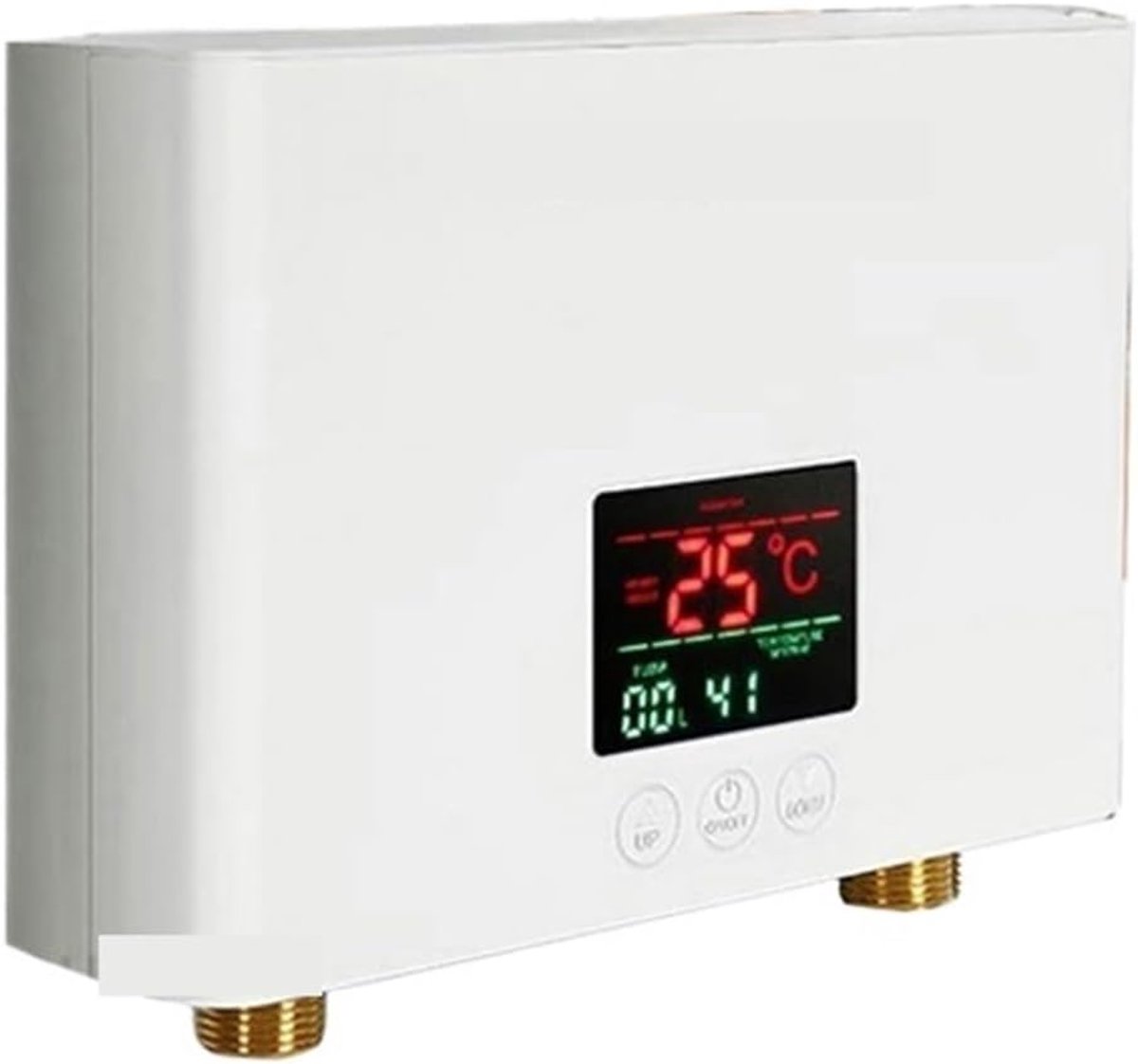 Doorstroomverwarmer - Elektrische Boiler - Direct Warm Water - Instelbare Temperatuur - 210x150x55mm - Wit