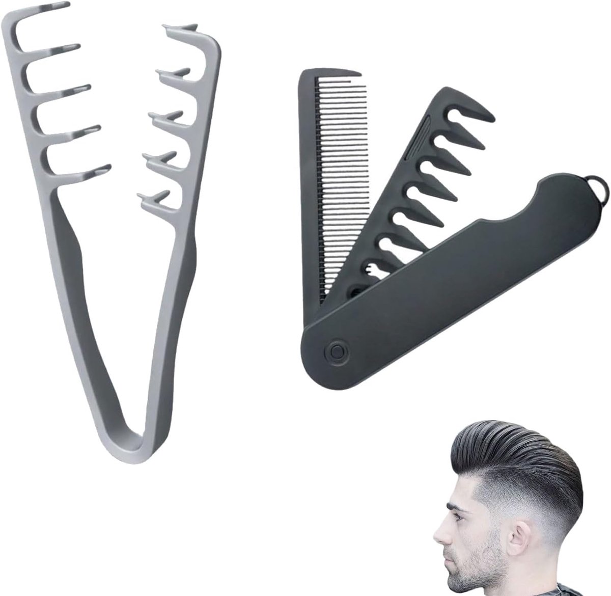 Volumineuze Kam - Styling Kam - Haar Volume - Opvouwbaar Ontwerp - 20 x 11 cm