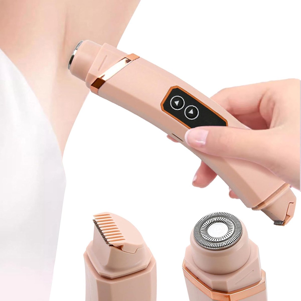 Dames Trimmer - Elektrisch Scheerapparaat - Intieme Verzorging - Dubbele Scheerkop - Draagbaar Model