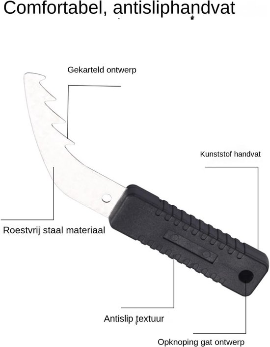 Onkruid Verwijderaar Set - Gras Uittrekker - Tuin Onderhoud - Ergonomisch Handvat - 10x20x3 cm — afbeelding 5