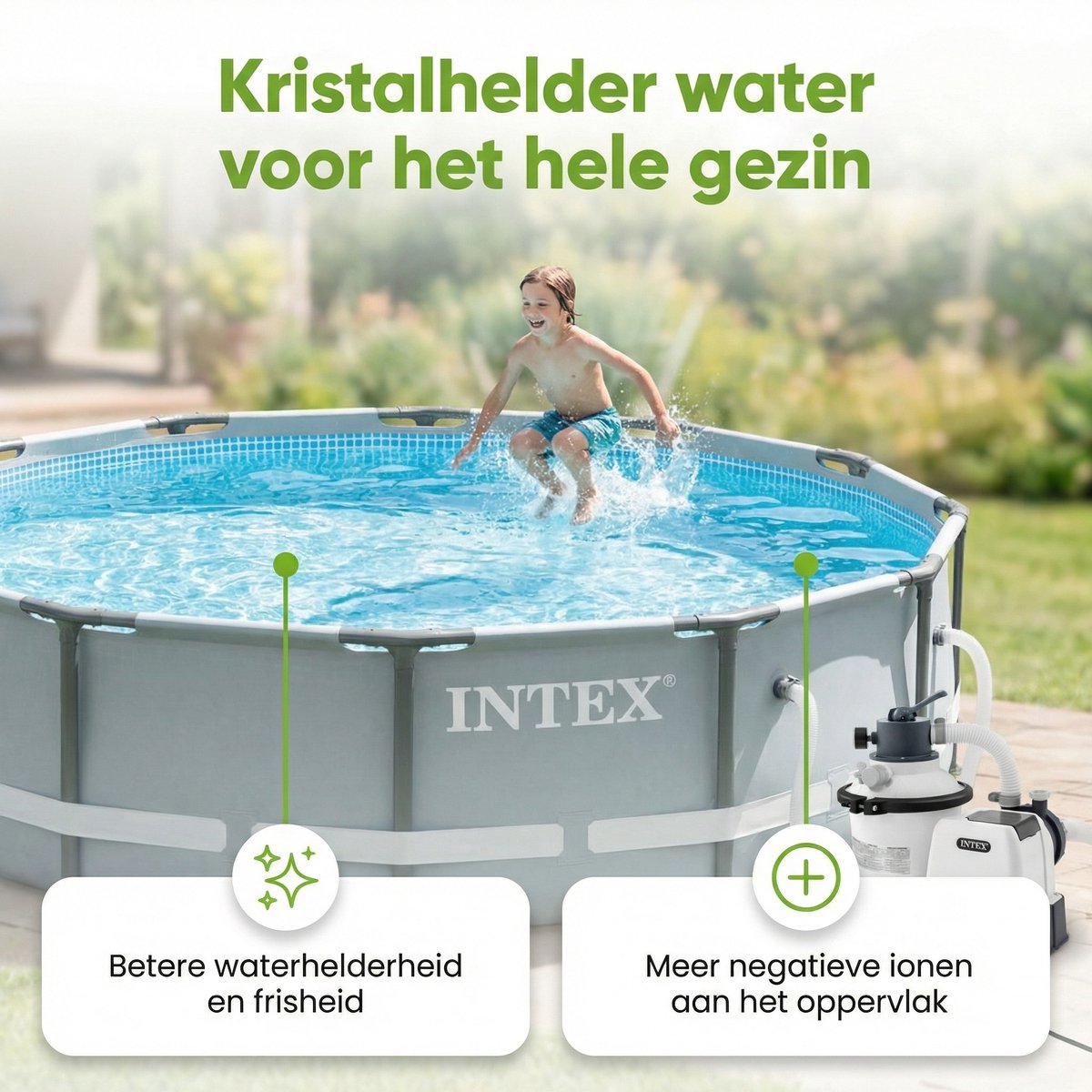 Intex 26642GS Zandfilterpomp - SX925 - 2000 liter per uur - Zwembadfilterpomp - Zandfilter - Filterpomp - Zwembadwater - Zwembad – foto 3